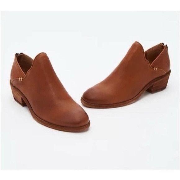 Frye Carson Shootie Leather Bootie in Cognac Size 10 - Picture 1 of 16
